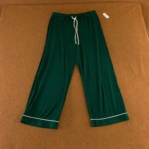 Gap Body Womens Small Petite Green Drawstring Softest Modal Pajama Pants NWT